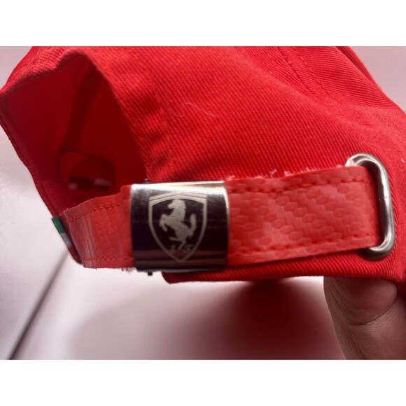 Ferrari Scuderia Red Cap Adjustable hat Unisex - Picture 4 of 10